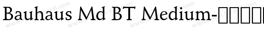 Bauhaus Md BT Medium字体转换